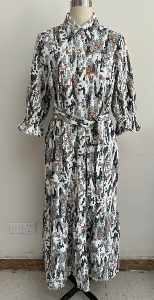 JACQUARD KNIT DRESS STYLE 1290711
