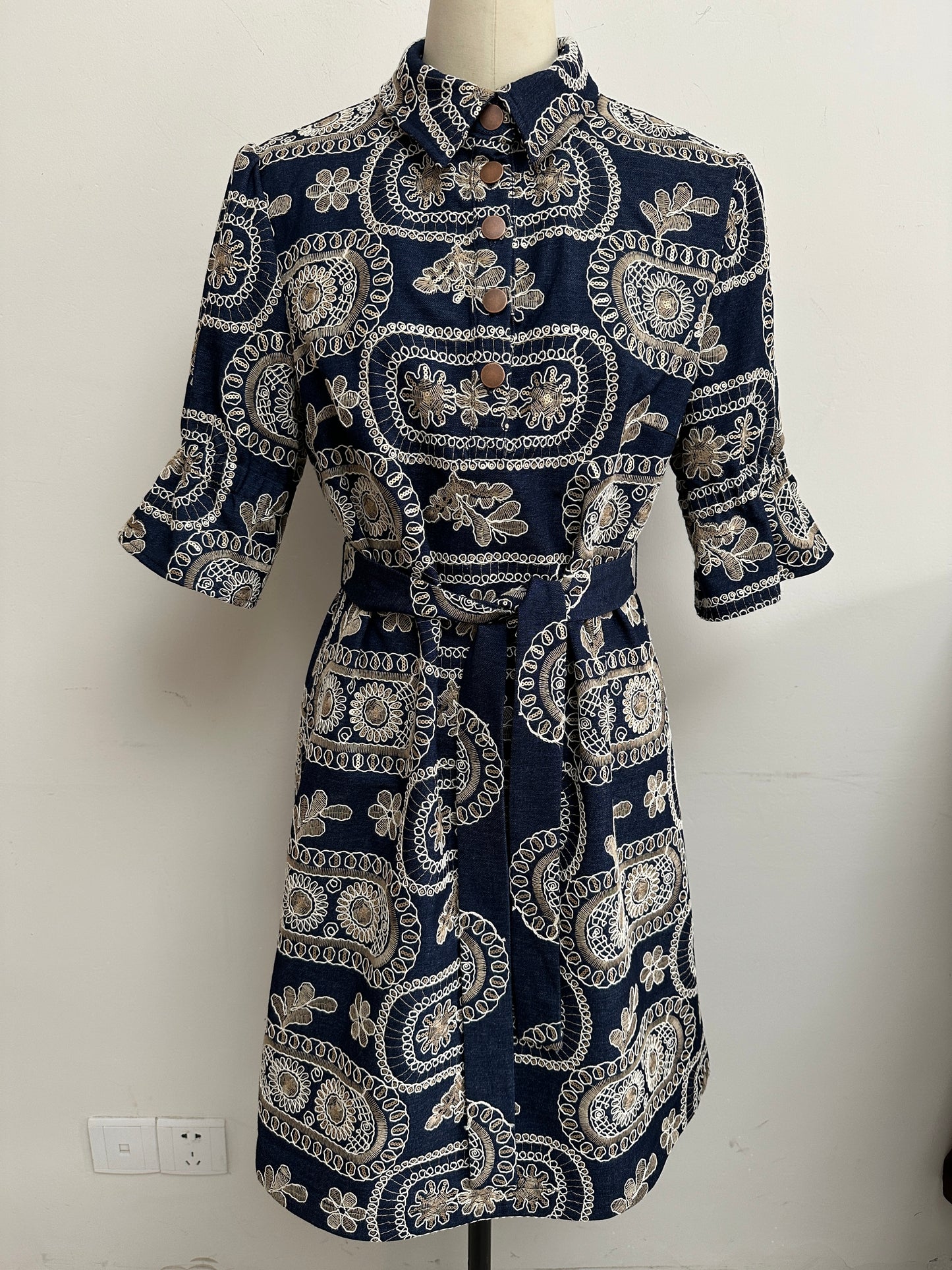 BEADED DENIM DRESS STYLE 4609288