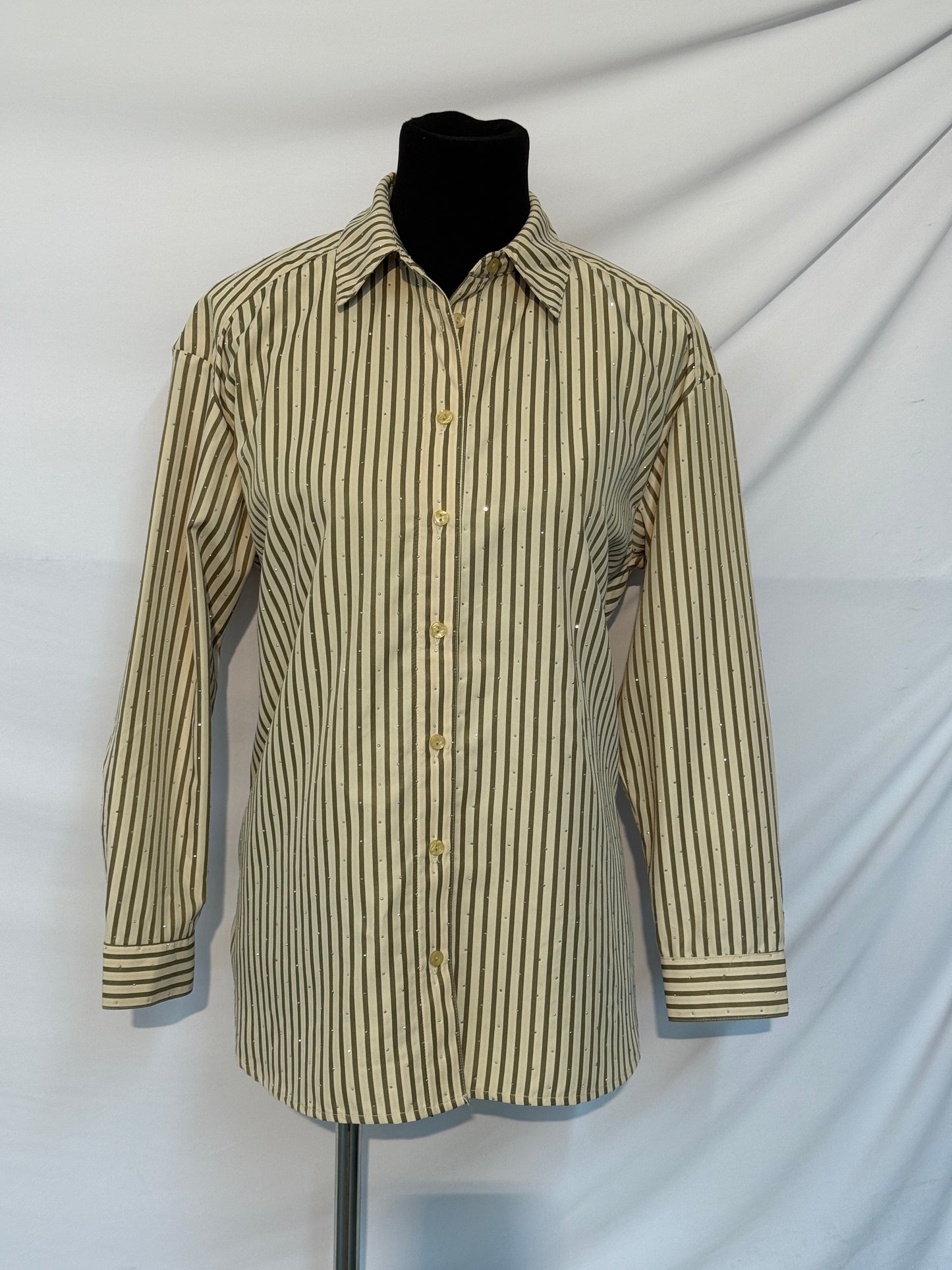 Sparkle Button-Up Blouse