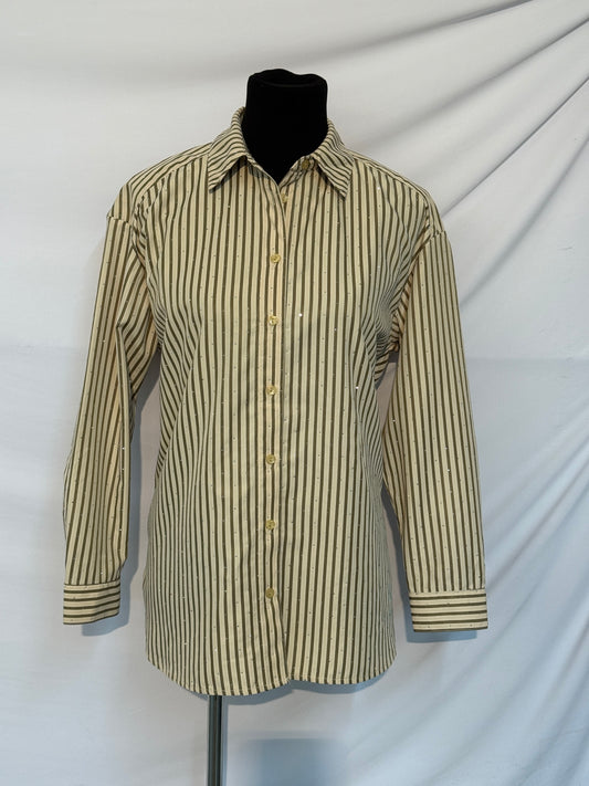 Sparkle Button-Up Blouse