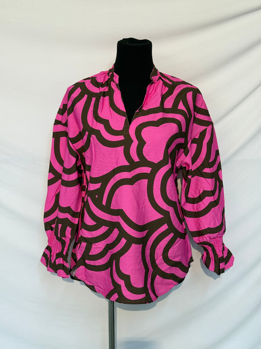 Geo-Print Blouse