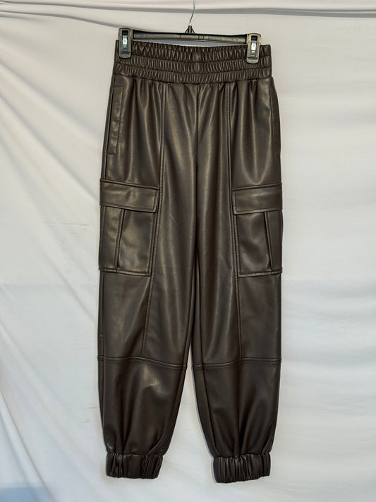Leather Cargo Pants
