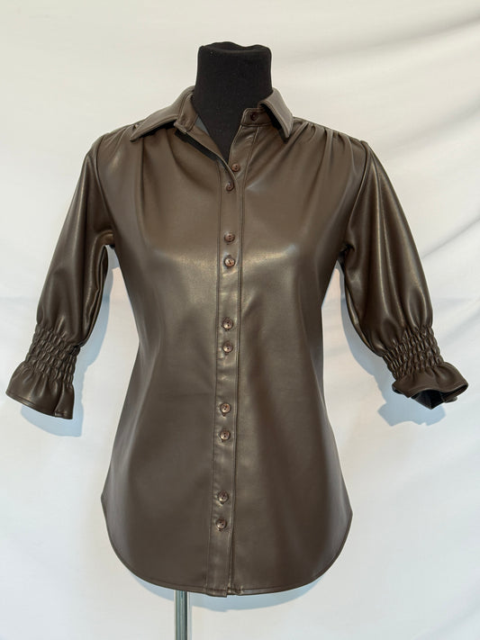 Leather Blouse