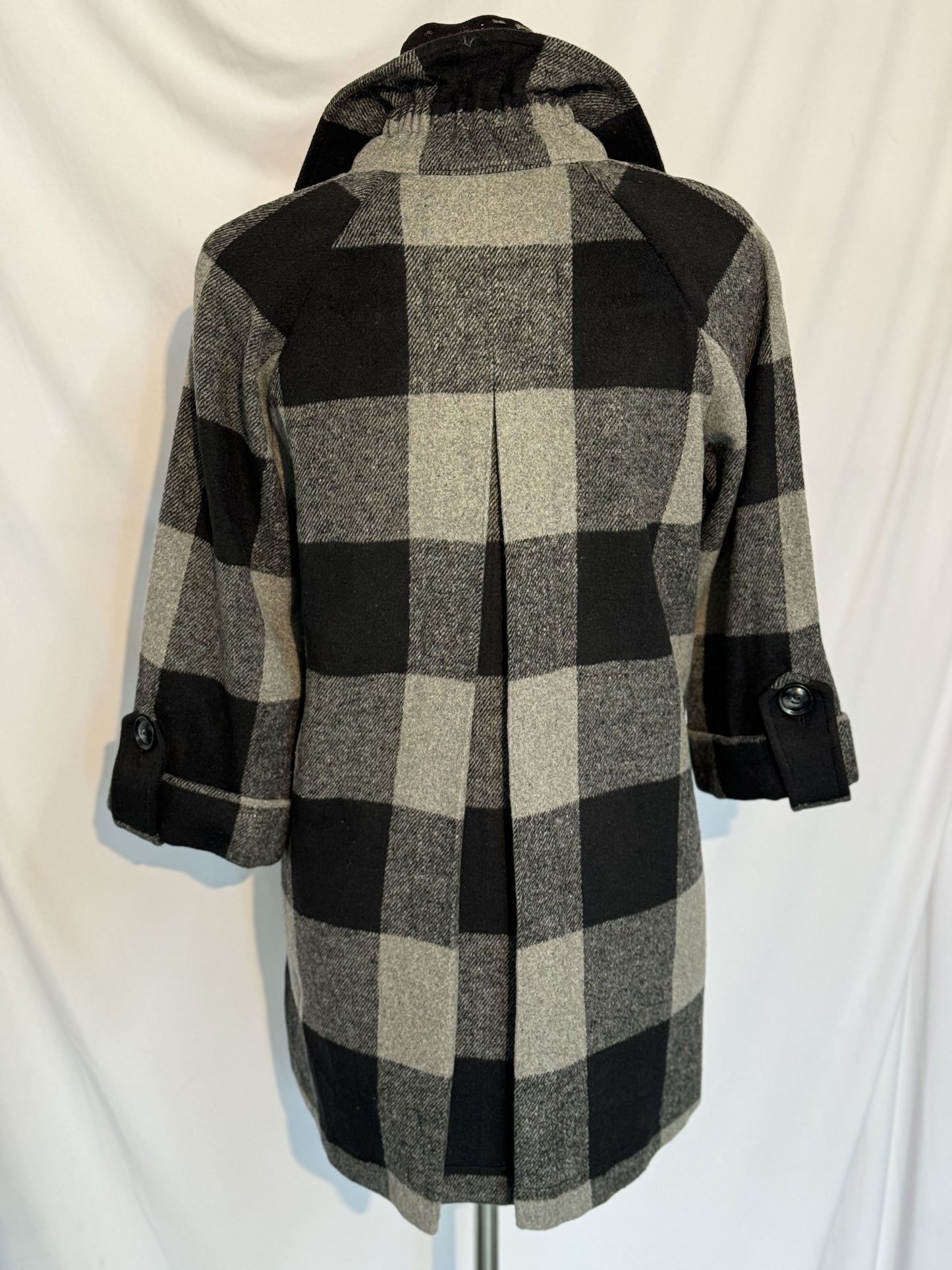 Plaid Jacket Pleat Back