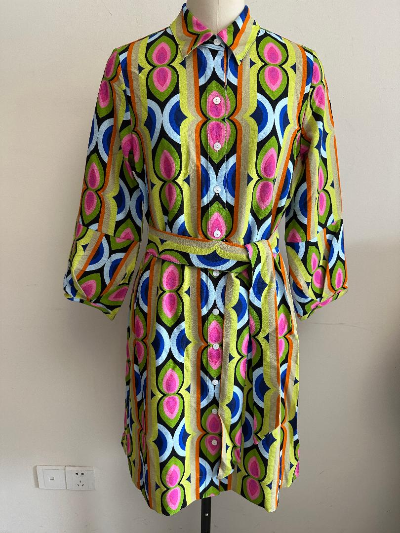 Abstract Print Dress