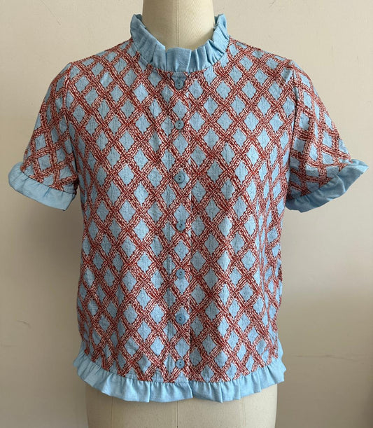 Diamond Print Top