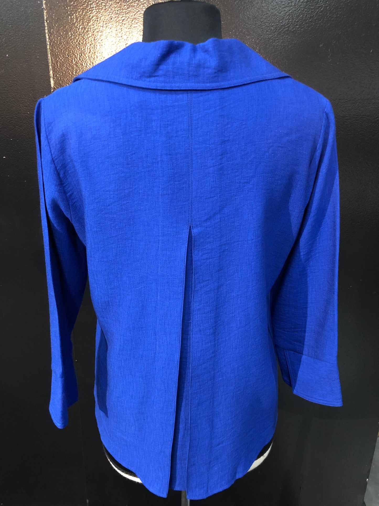 V-Neck Pleat Back Blouse