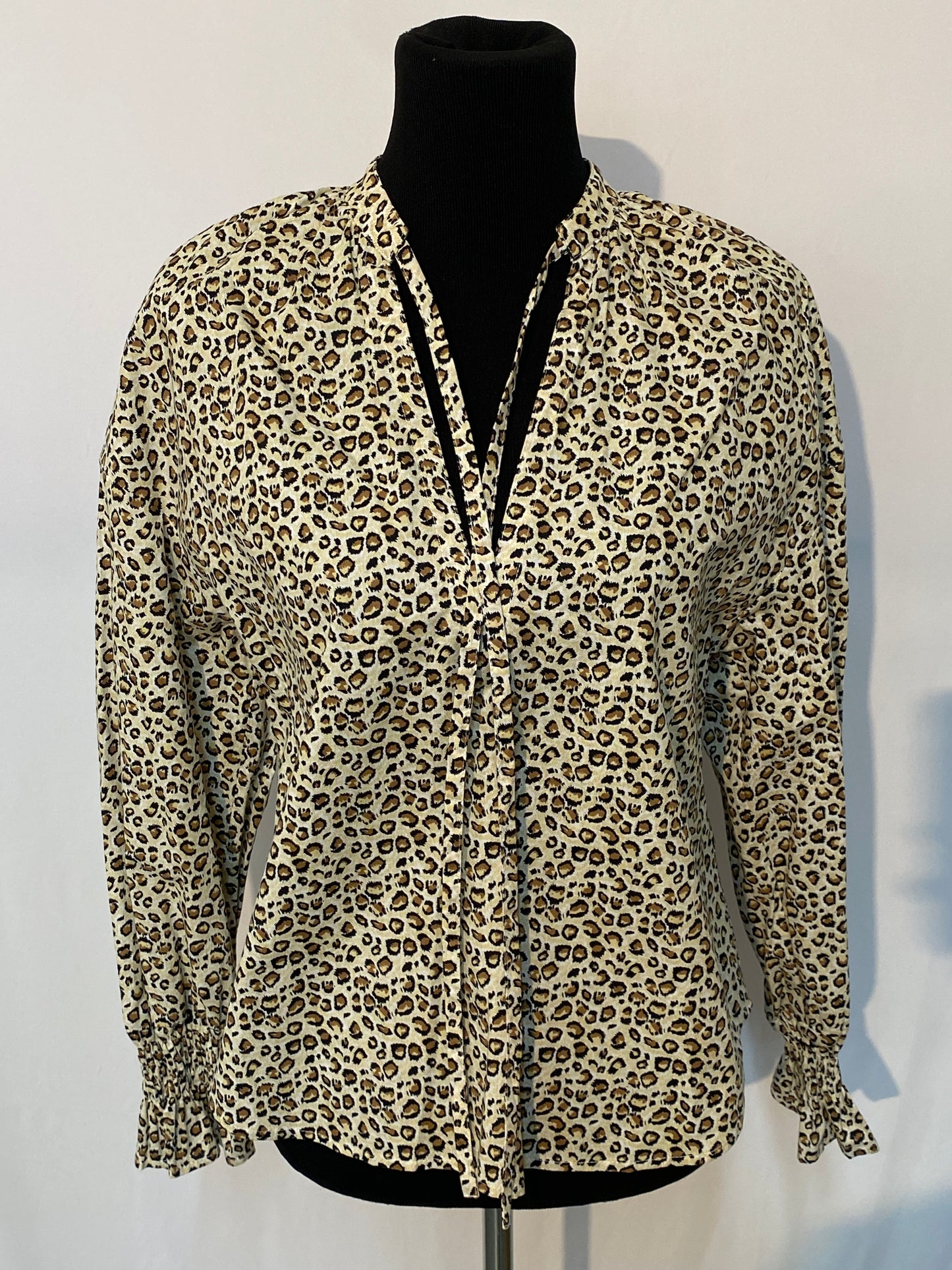 Cheetah V-Neck Blouse