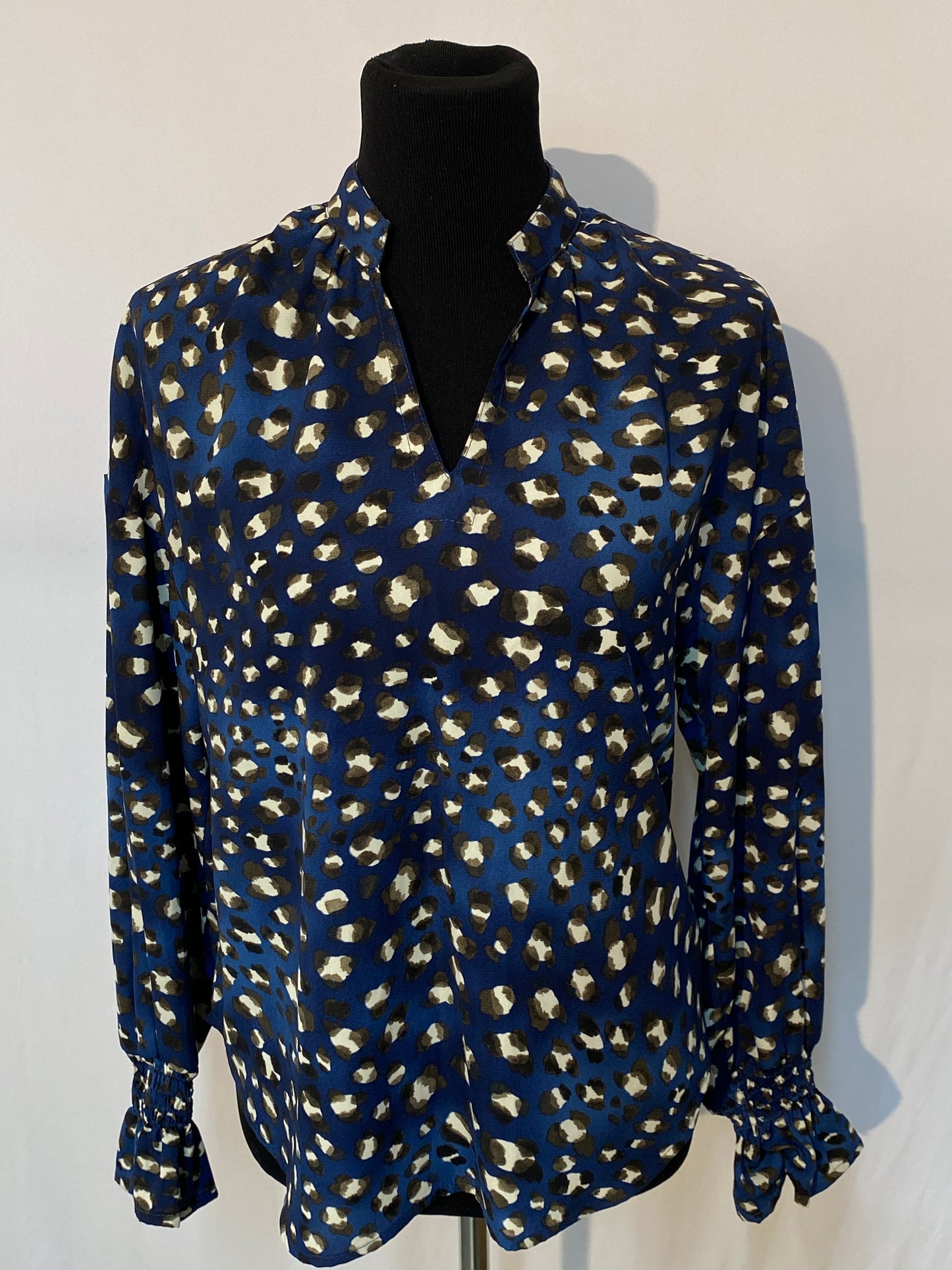 Cheetah V-Neck Blouse