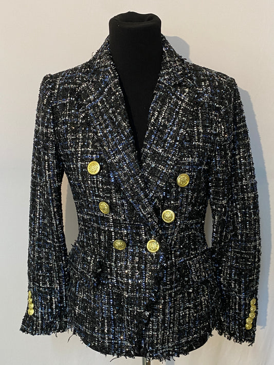 Double-Breasted Tweed Jacket